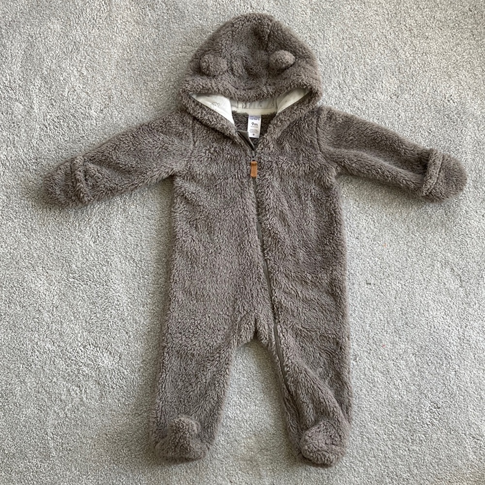 Carter’s NWOT baby bunting - Gray - Size 9m